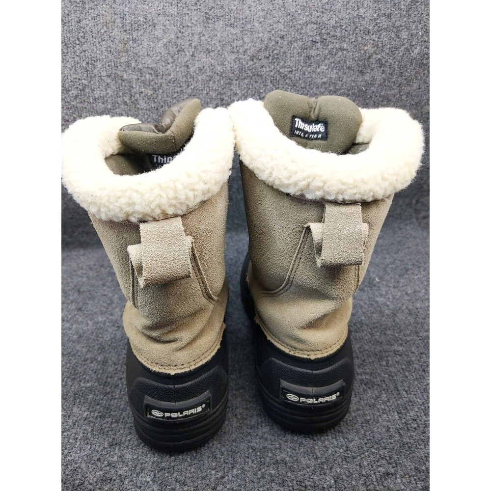 Polaris Womens Size 9 Leather Fur Lined Top Thinsulate Zip Up Snow Boots - Picture 3 of 15